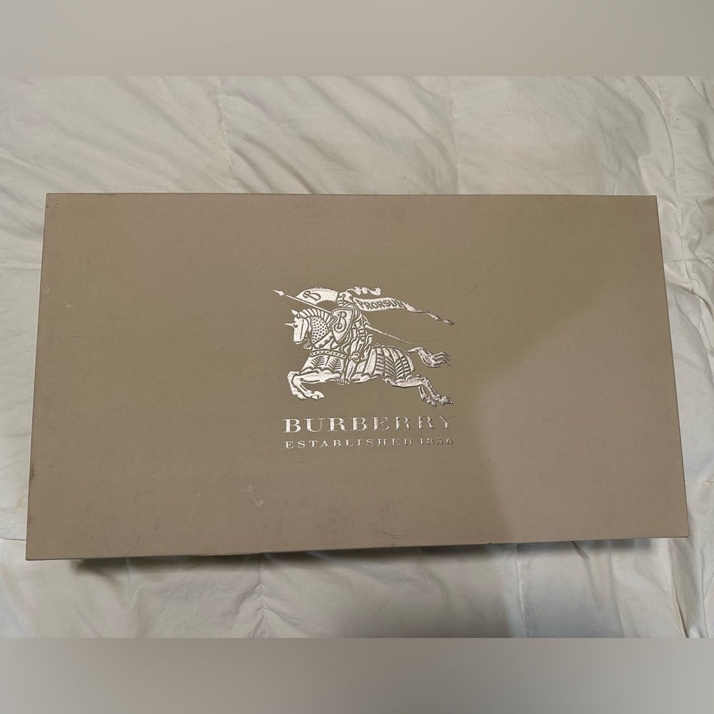 BURBERRY thigh high suede black boots
